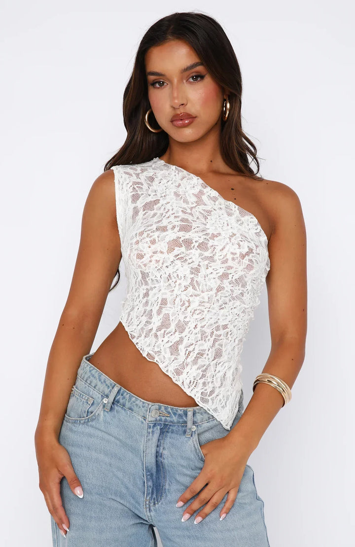 Liana | Lace Asymmetrical Top