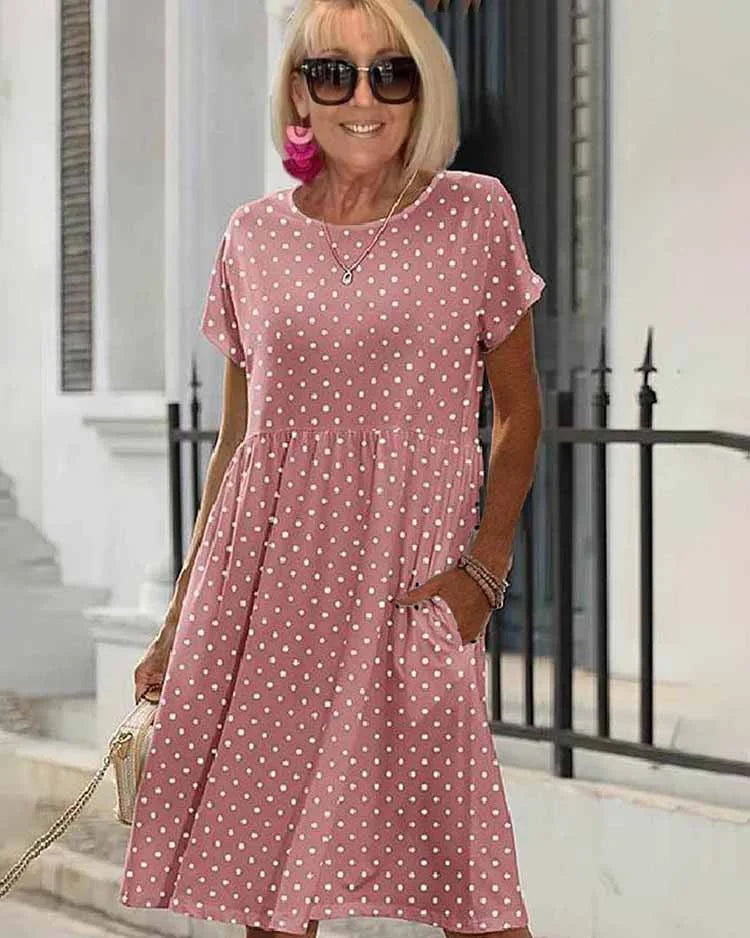 Hannelore | Polka Dot A-Line Dress