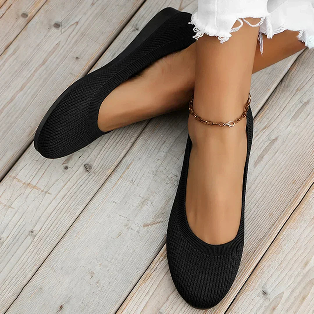 Evelina | Knit Comfort Flats