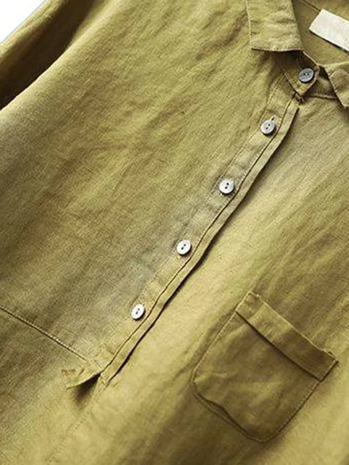 Aubrey | Linen Button-Up Shirt