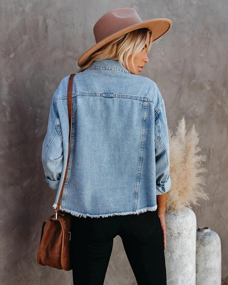 Delilah | Frayed Denim Jacket