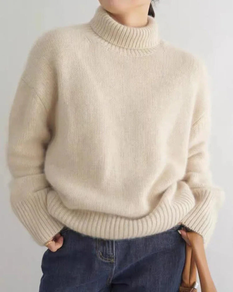 Anseline | Soft Knit Turtleneck Sweater