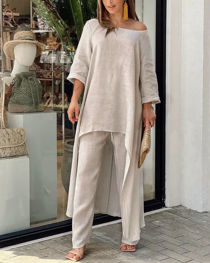 Sitti | Asymmetrical Linen Set