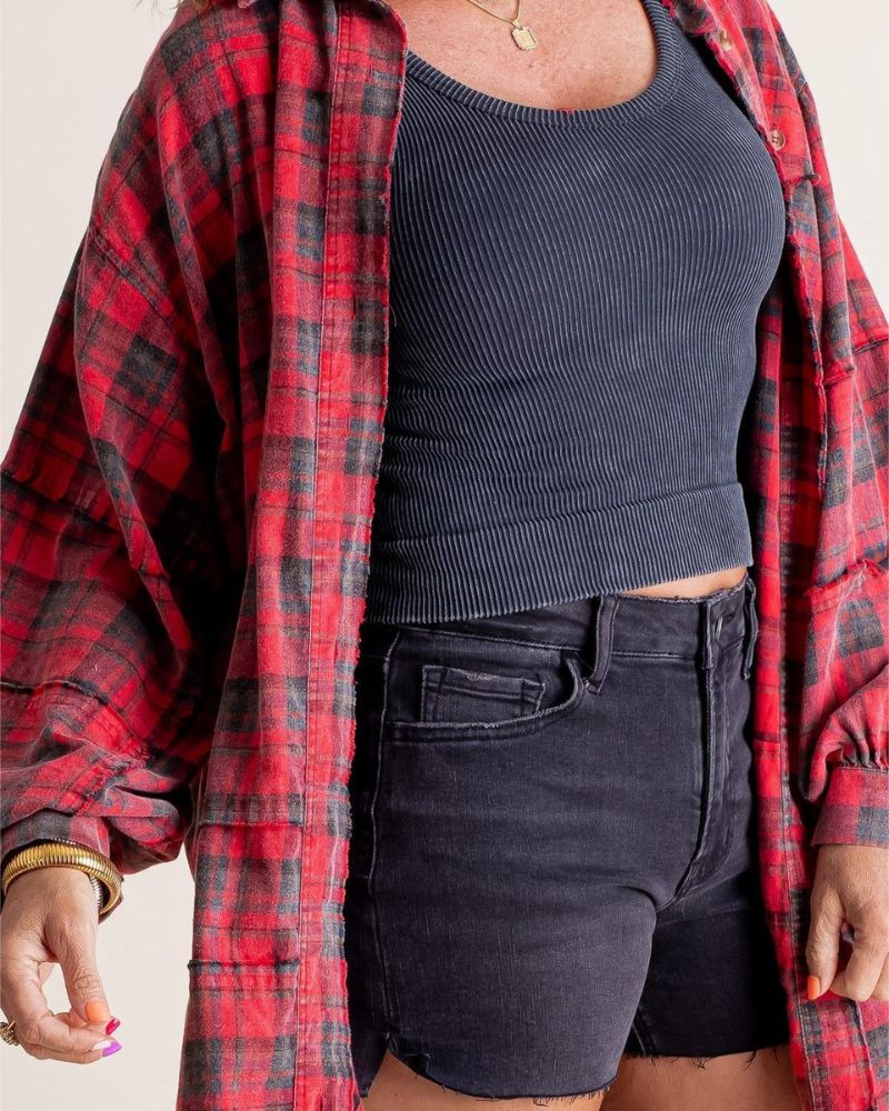 Harper | Plaid Oversized Shacket