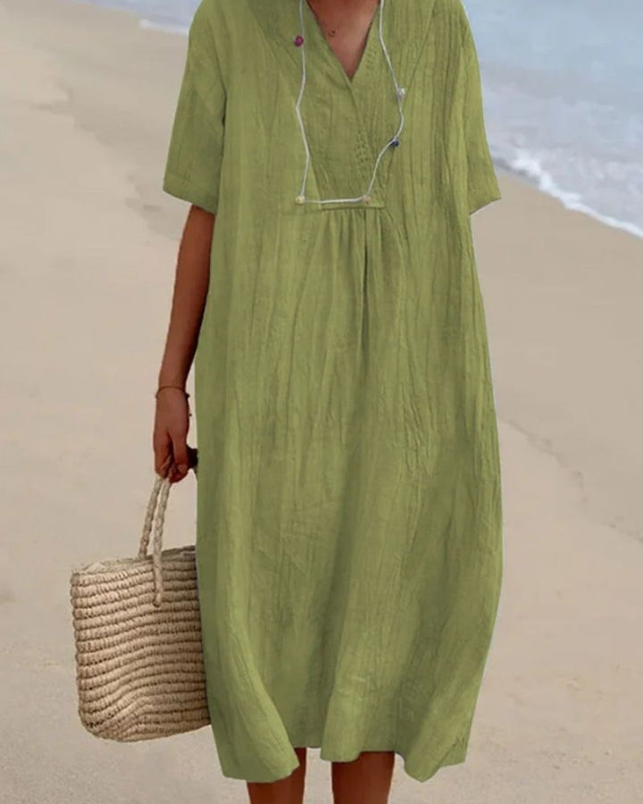 Lior | Linen Kaftan Dress