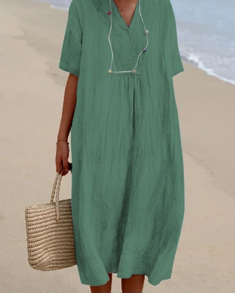 Lior | Linen Kaftan Dress