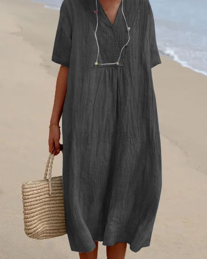 Lior | Linen Kaftan Dress