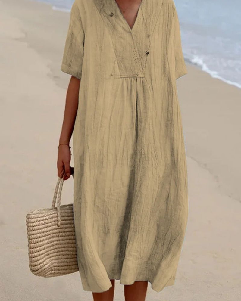 Lior | Linen Kaftan Dress