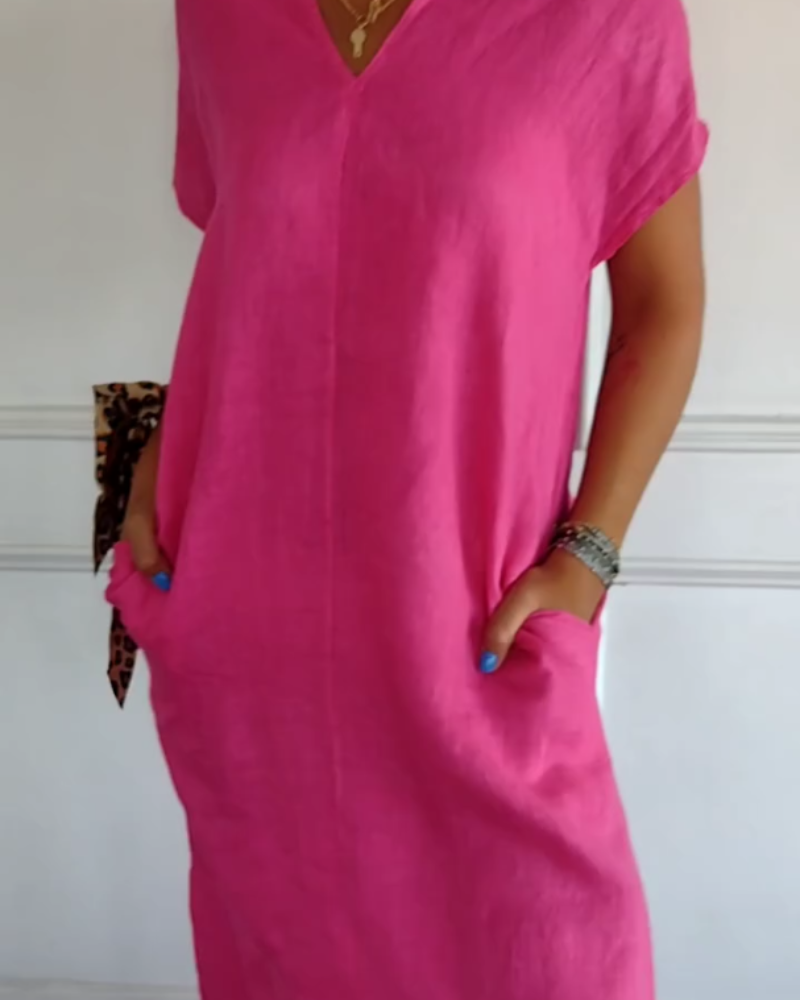 Vienna | Hot Pink Shift Dress