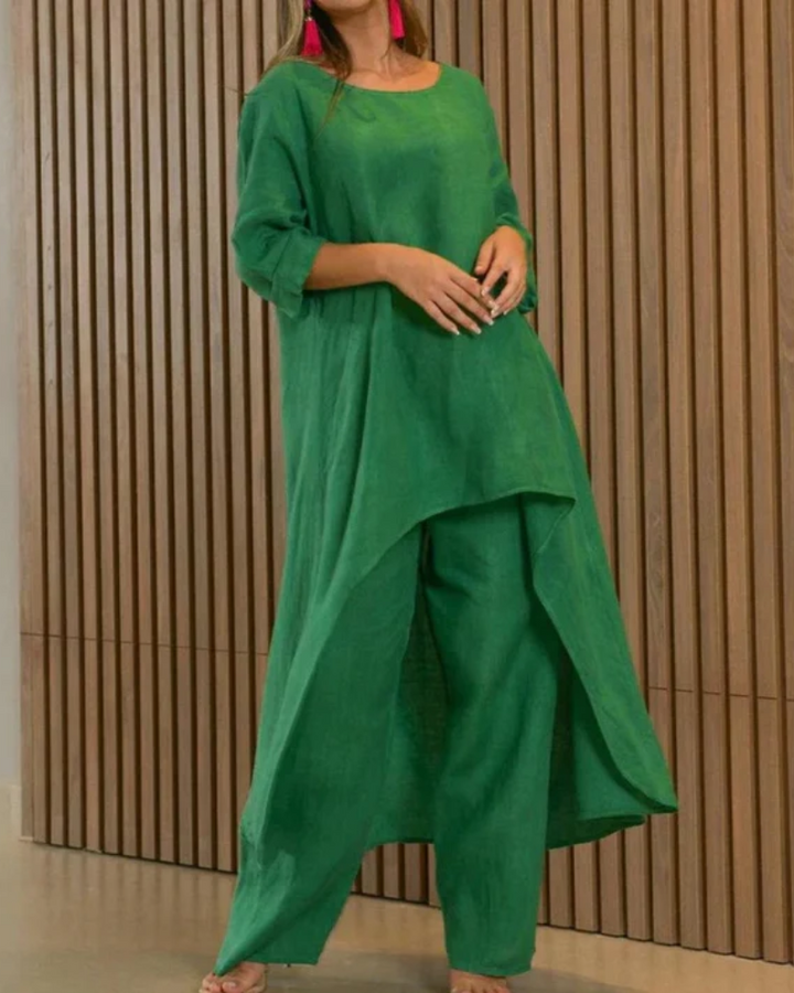 Sitti | Asymmetrical Linen Set