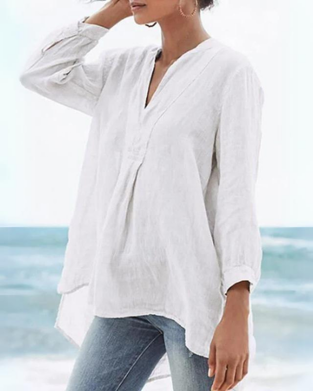 Sloane | Linen V-Neck Tunic