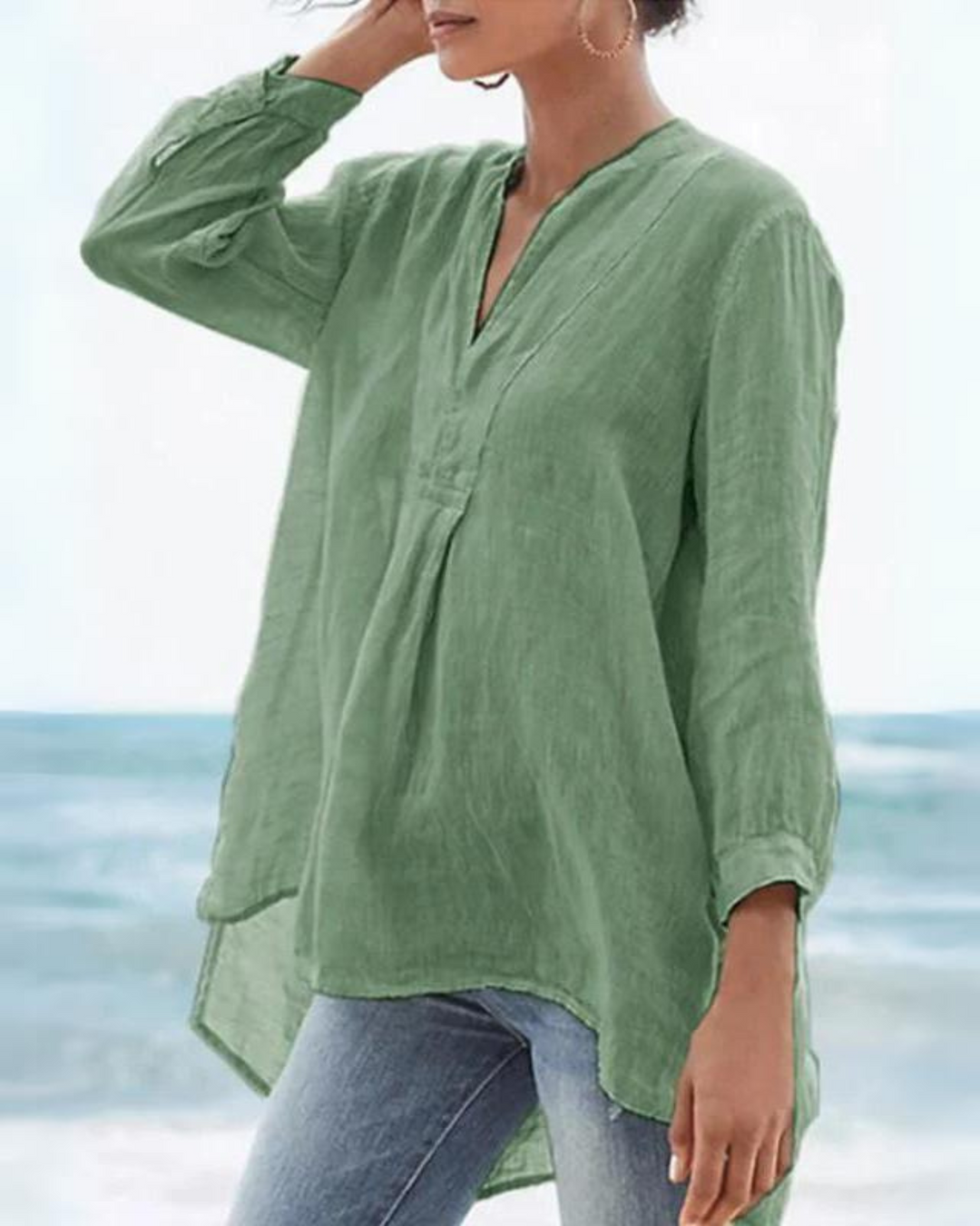 Sloane | Linen V-Neck Tunic