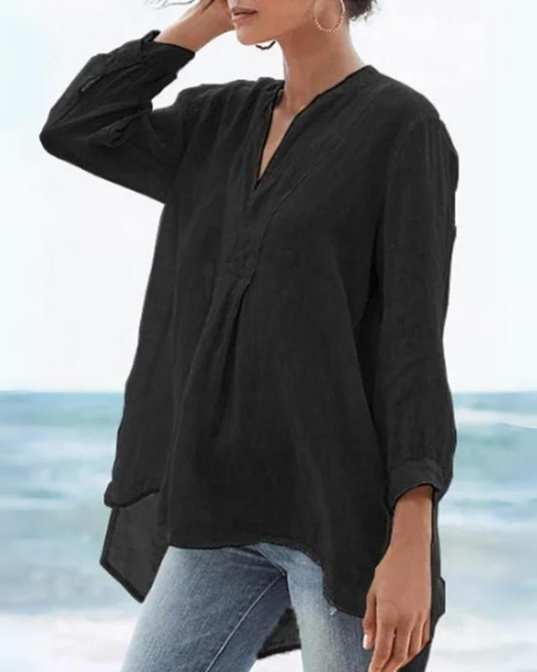 Sloane | Linen V-Neck Tunic