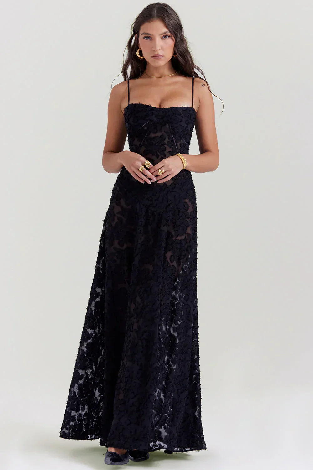 Lada | Ethereal Lace Maxi Dress