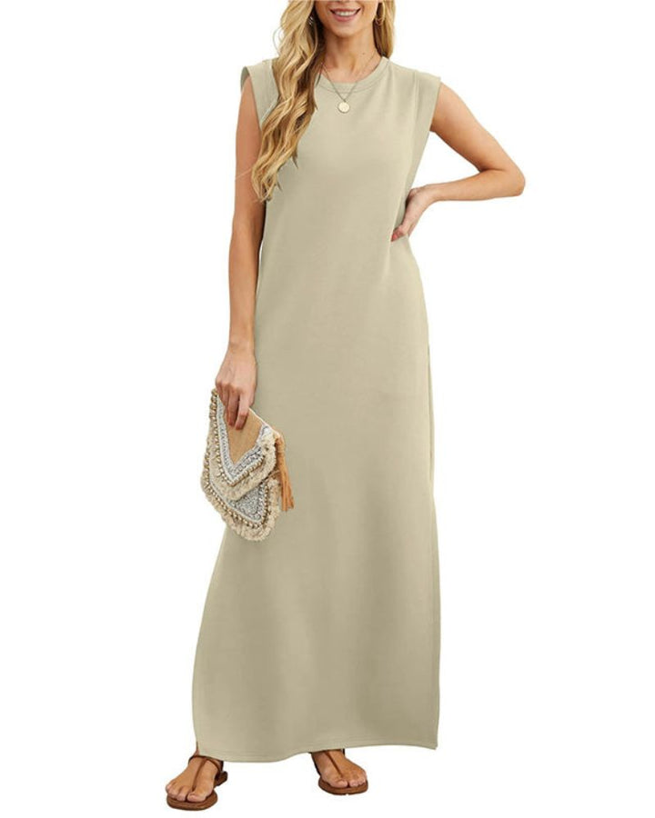 Noemie | Sleeveless Jersey Maxi Dress