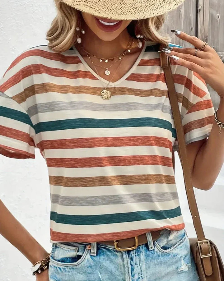 Lennon | Retro Striped Tee