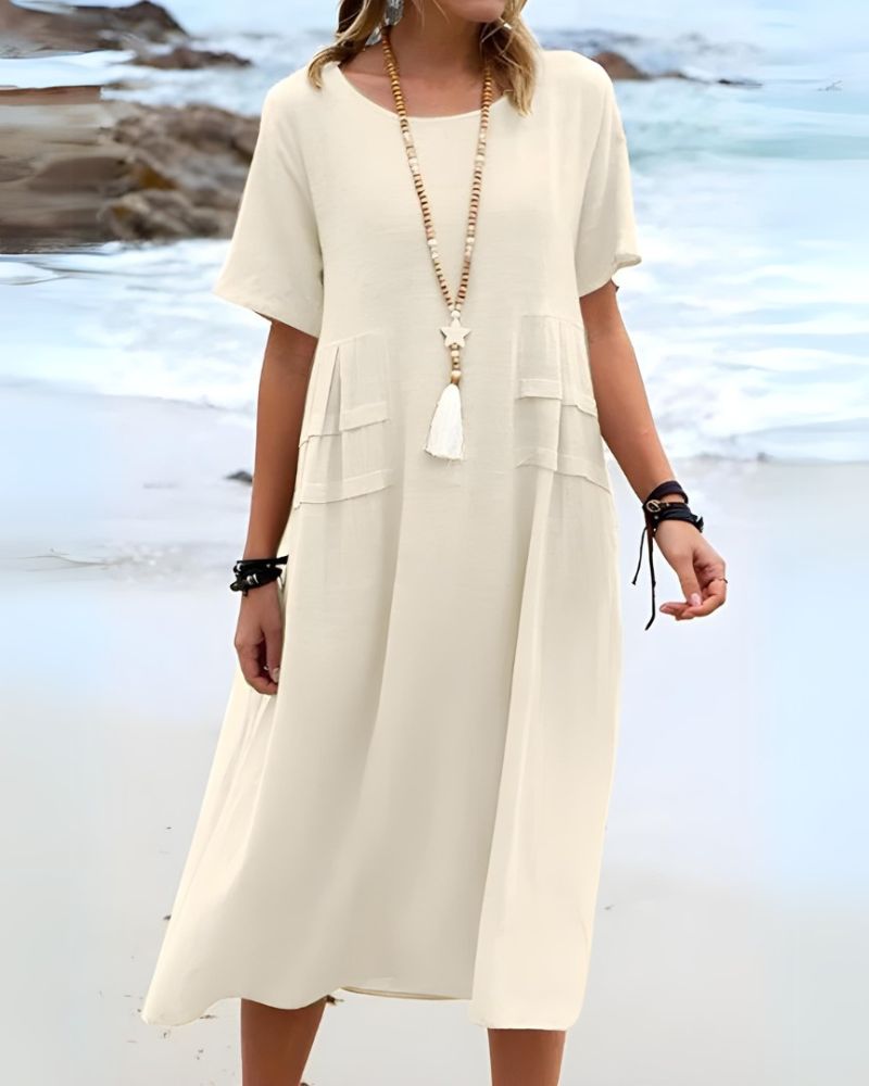 Billie | Linen Pocket Dress