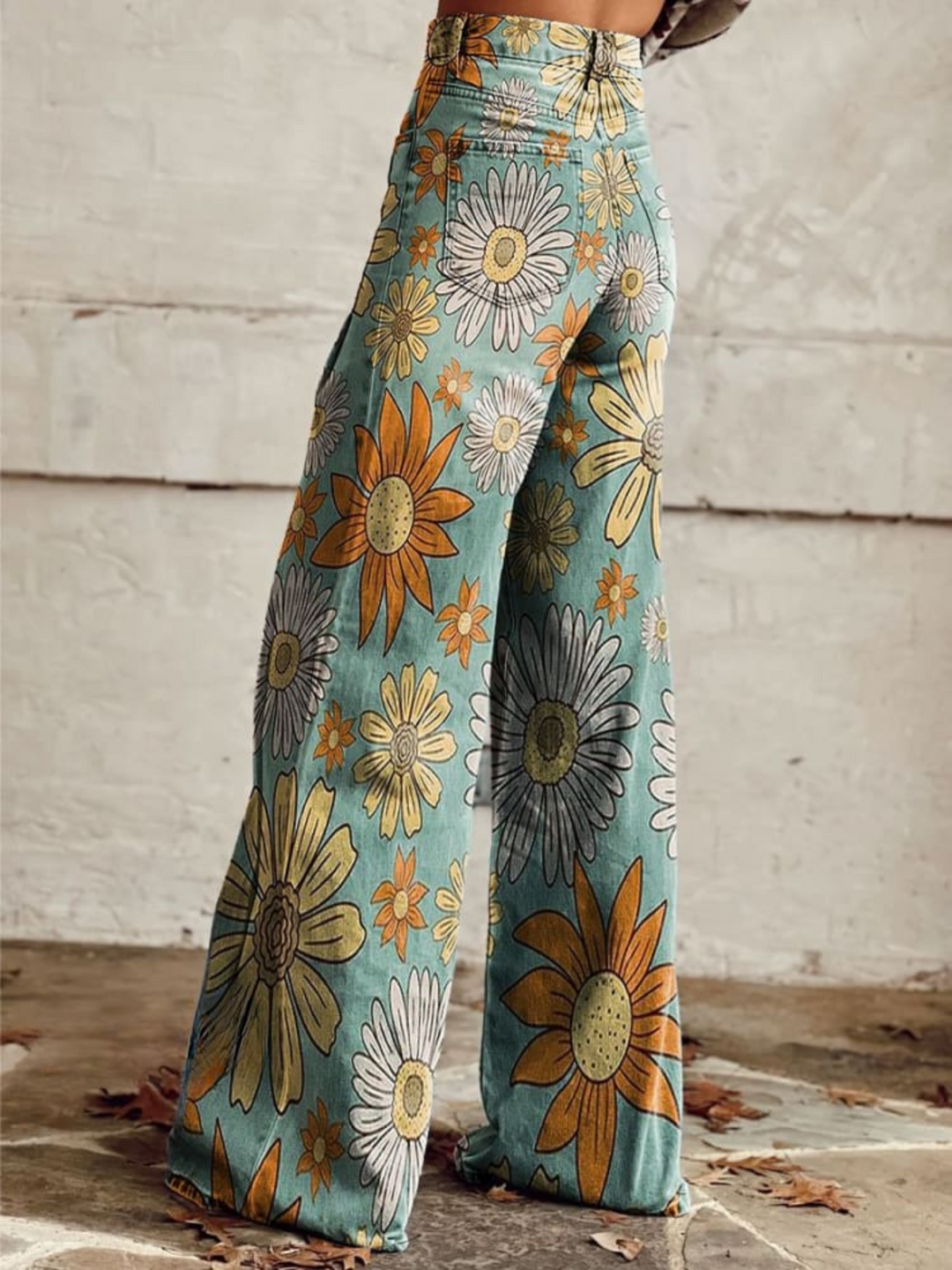 Marigold | Vintage Floral Wide-Leg Jeans