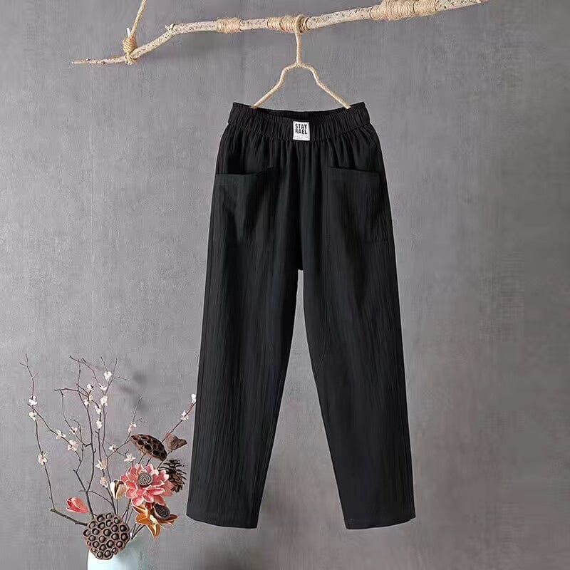 Sylvara | Minimalist Cotton Trousers