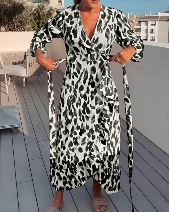 Lucrezia | Leopard Print Wrap Dress