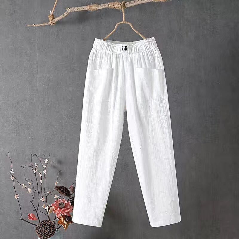 Sylvara | Minimalist Cotton Trousers