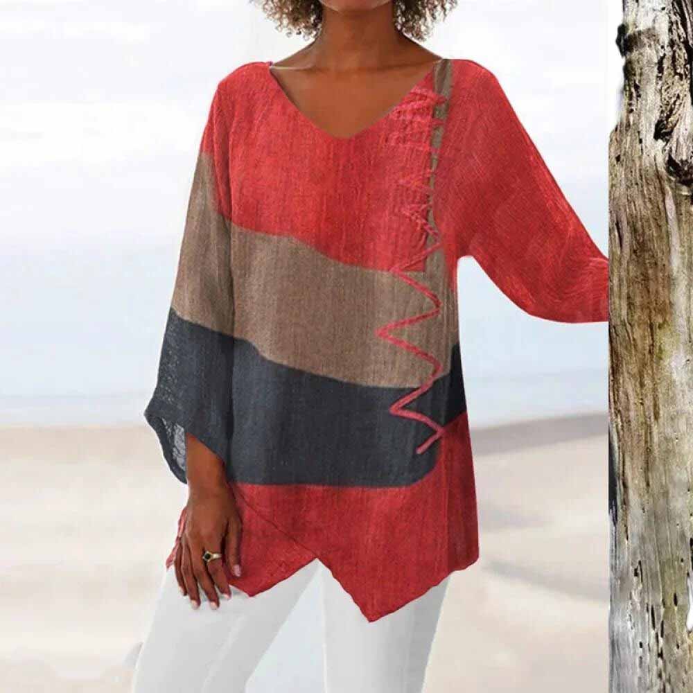 Marina | Colorblock Boho Tunic