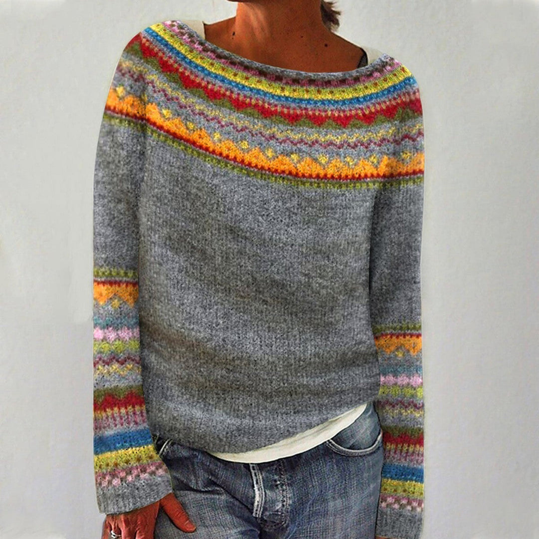 Wrenley | Colorblock Fair Isle Sweater