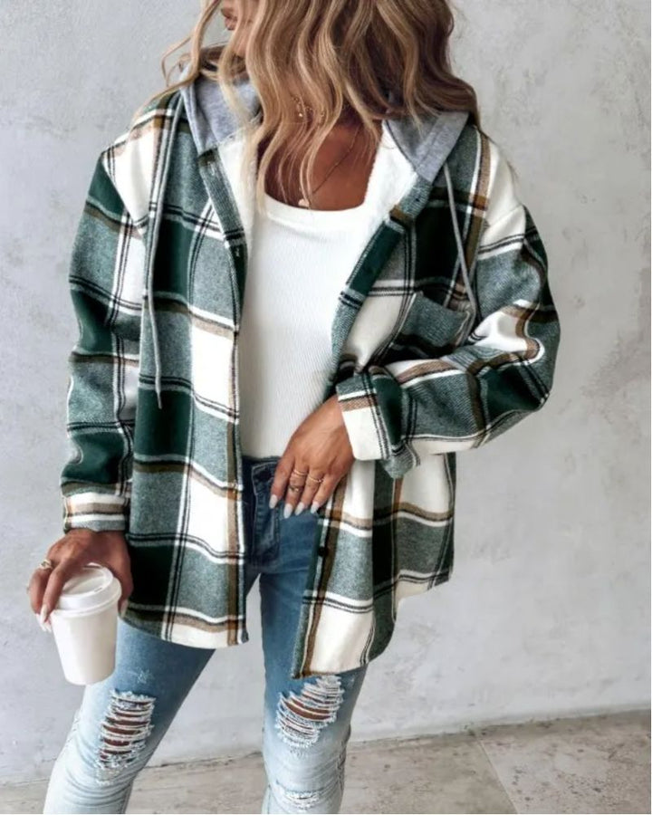 Zarina | Plaid Fleece Shacket