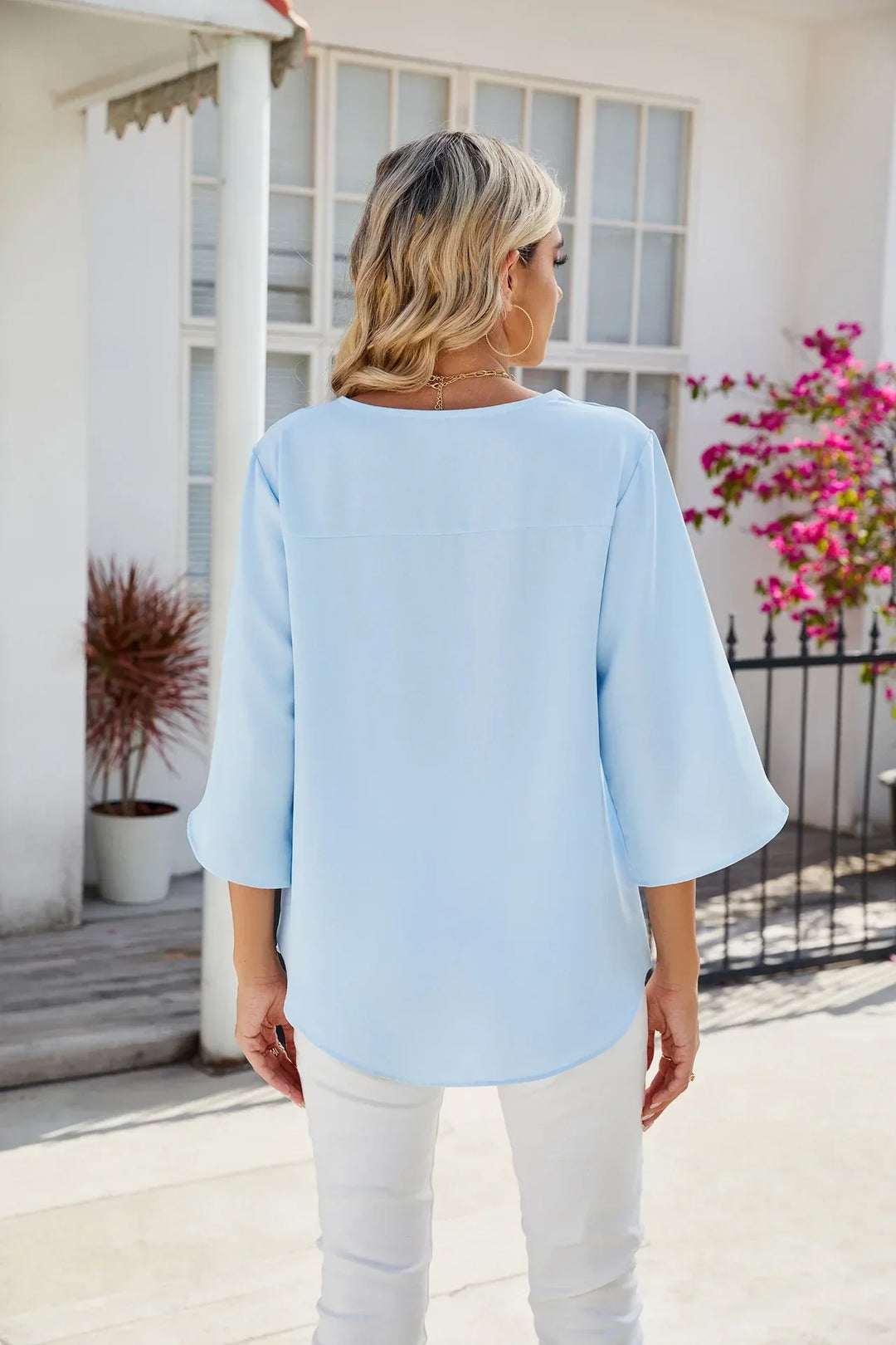 Mallory | Soft V-Neck Blouse