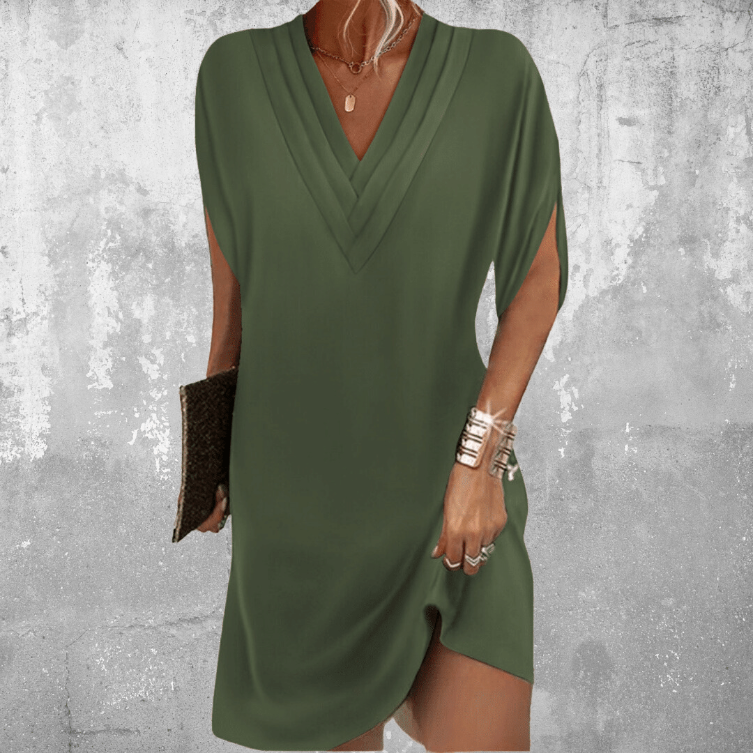 Lena | V-Neck Shift Dress