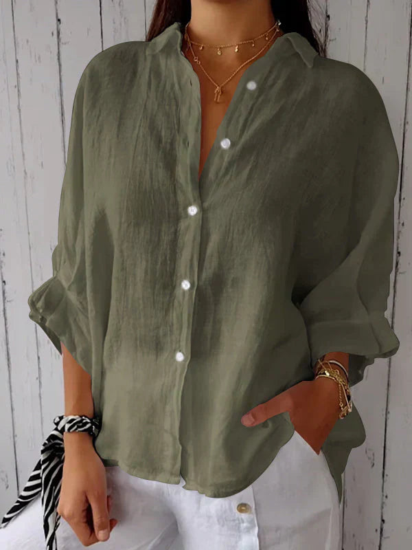 Lilah | Relaxed Linen Button-Up