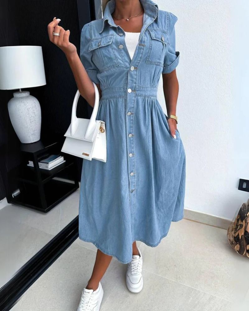 Giada | Denim Shirt Dress