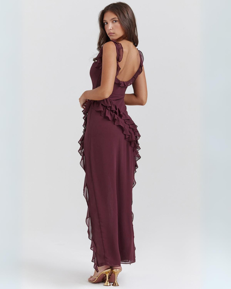 Chiara | Ruffled Maxi Dress