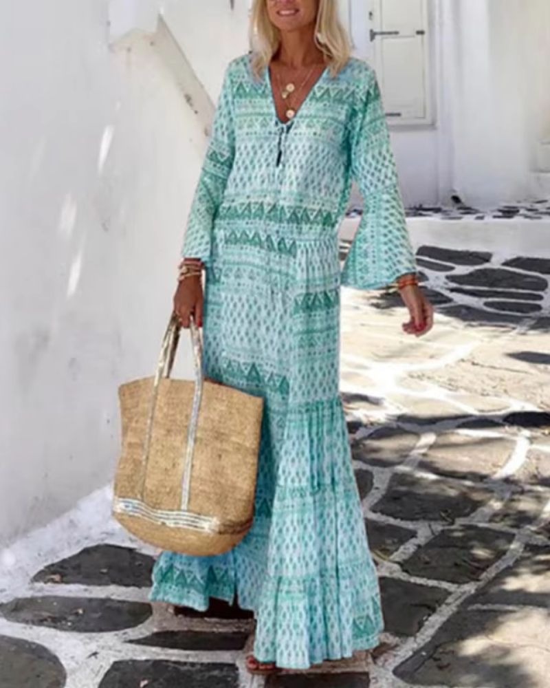 Lylah | Boho Tiered Maxi Dress