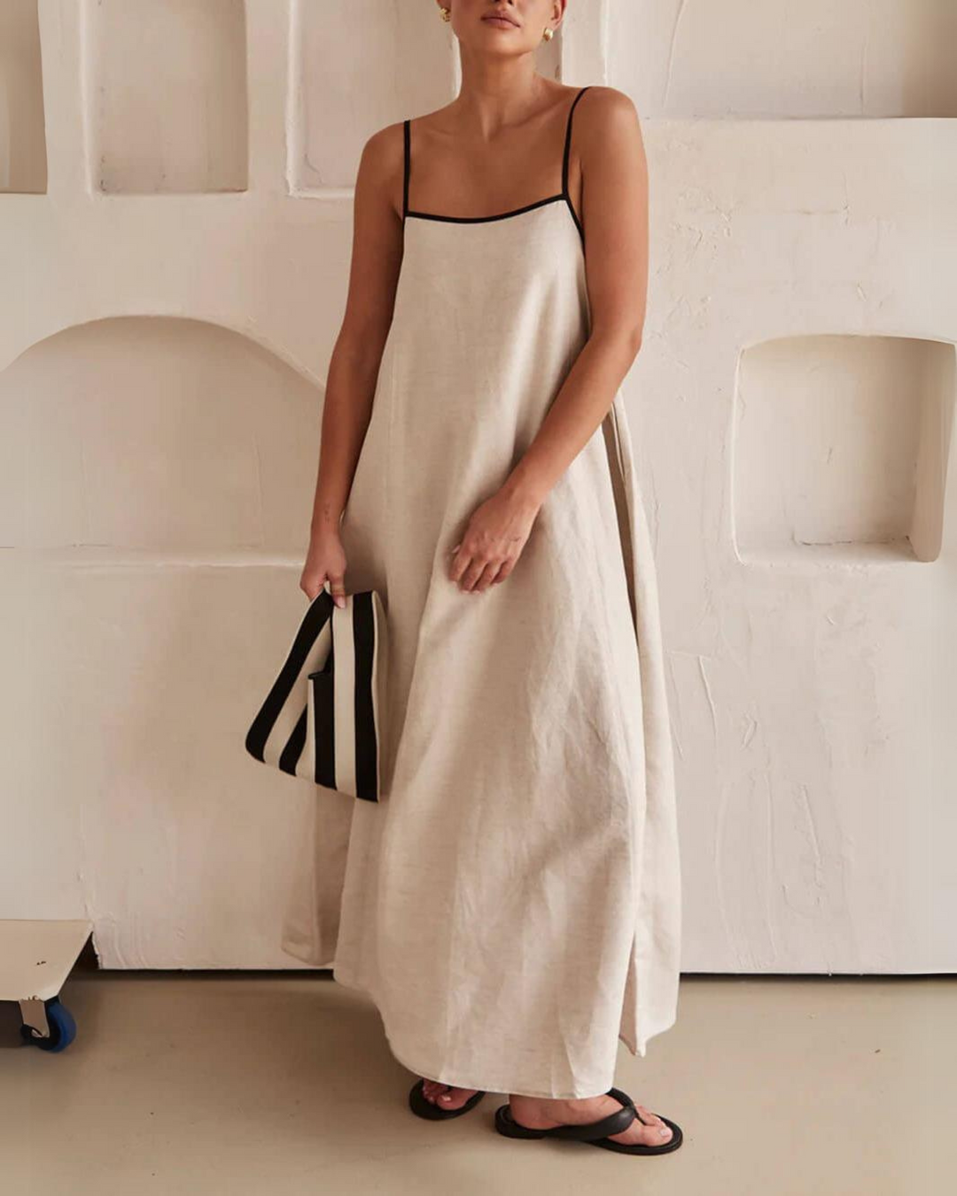 Selini | Linen Maxi Dress