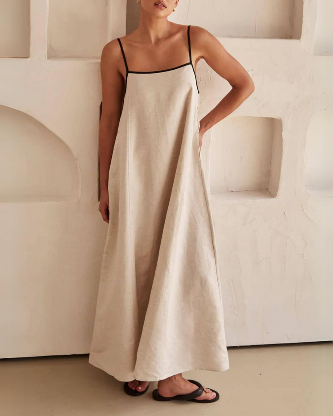 Selini | Linen Maxi Dress