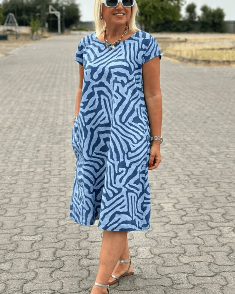 Skylar | Zebra Print Shift Dress