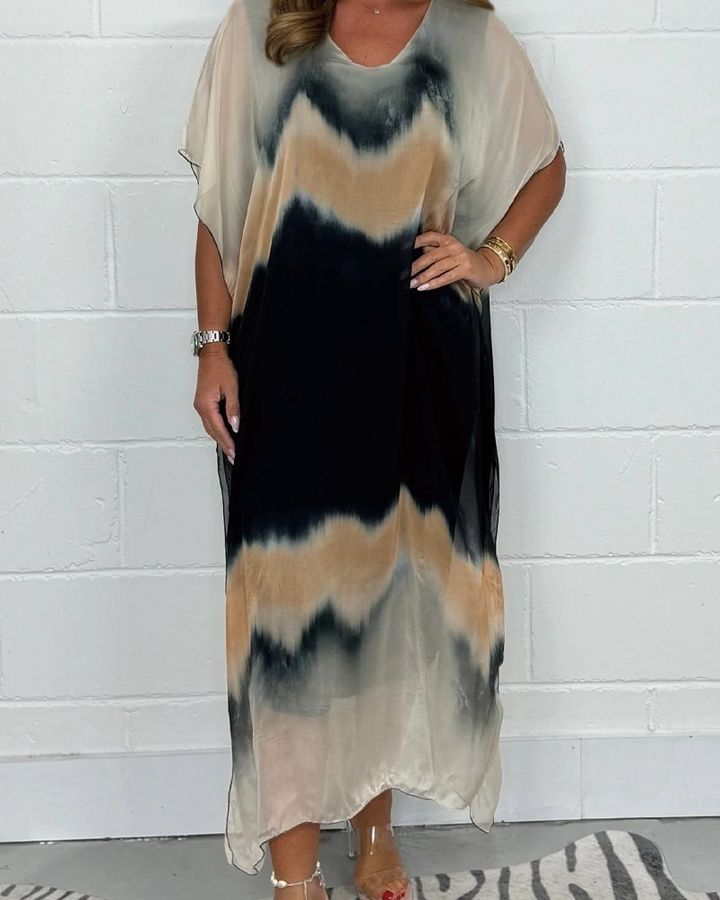 Zaria | Tie-Dye Kaftan Dress