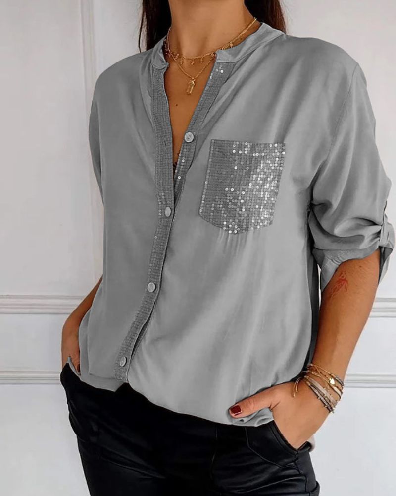 Sienna | Sequin Detail Blouse