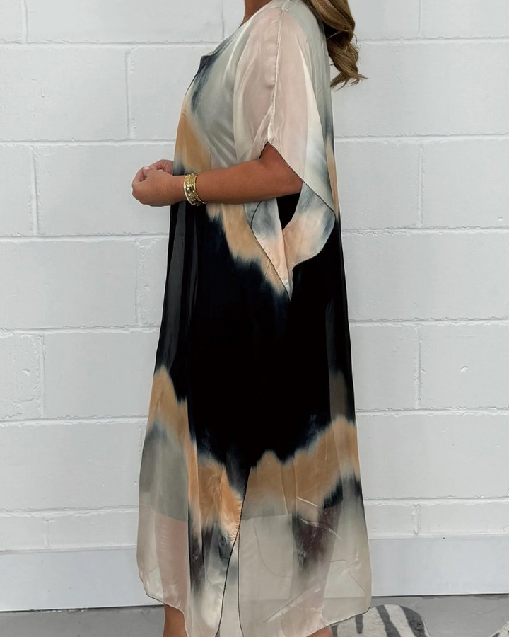 Zaria | Tie-Dye Kaftan Dress