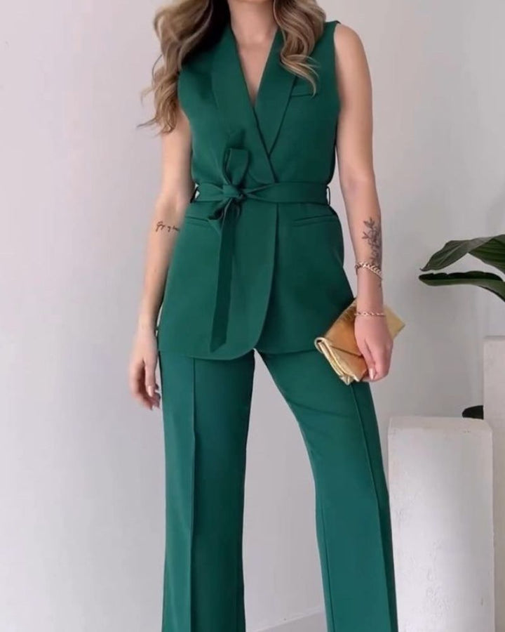 Valentina | Sleeveless Suit Set