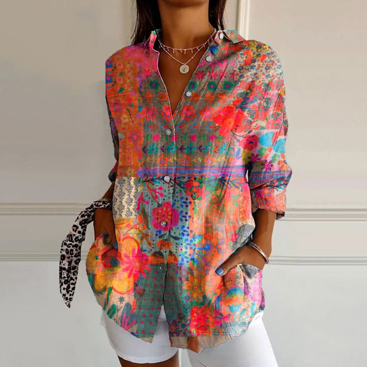 Paisley | Boho Floral Button-Up