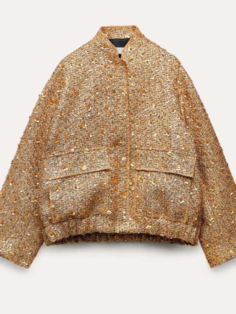 Lyz | Sequin Tweed Jacket