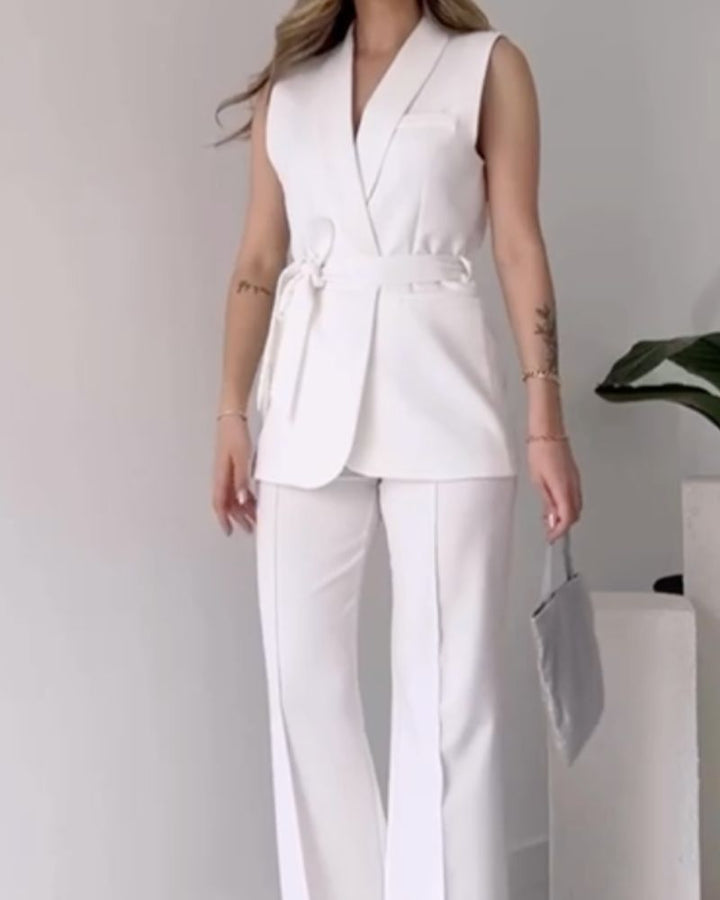 Valentina | Sleeveless Suit Set