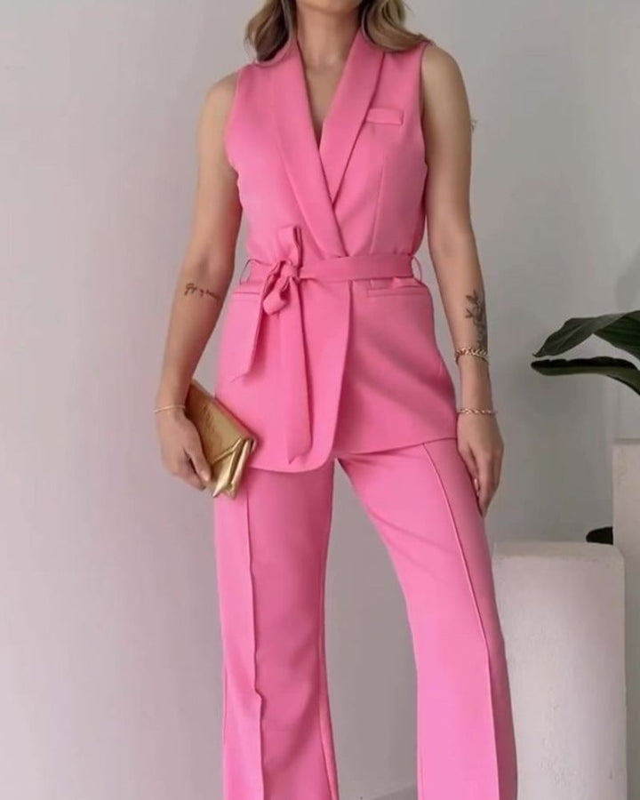 Valentina | Sleeveless Suit Set