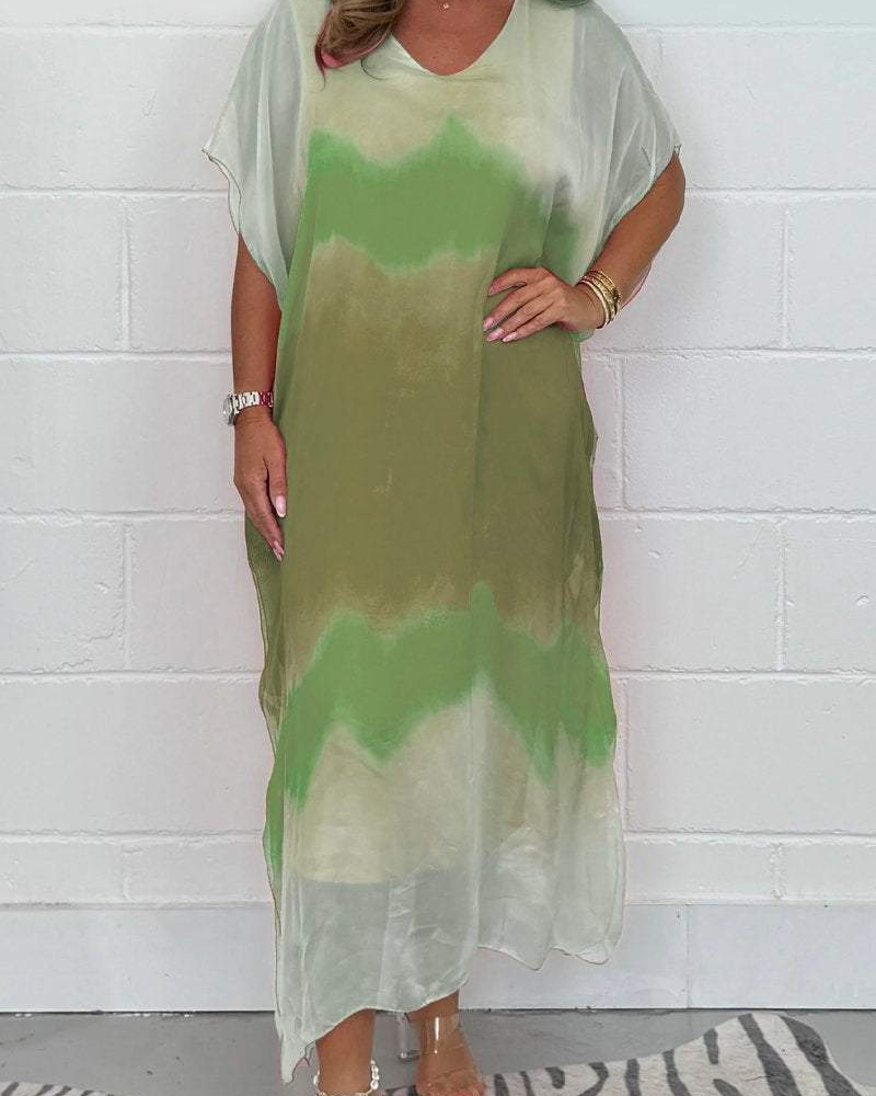 Zaria | Tie-Dye Kaftan Dress