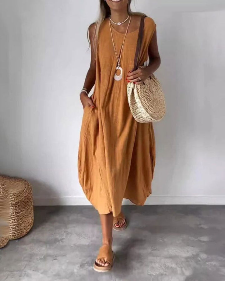 Alma | Linen Maxi Dress