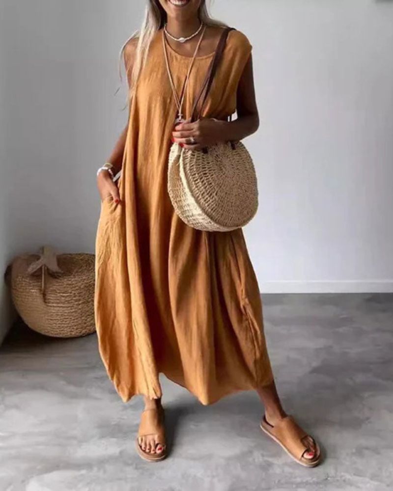 Alma | Linen Maxi Dress