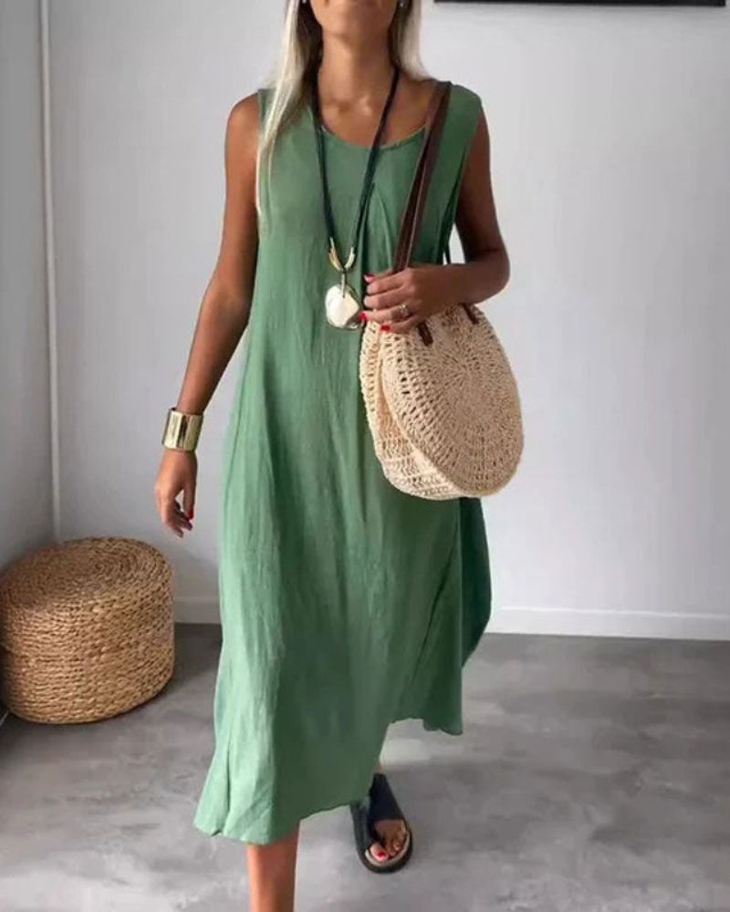 Alma | Linen Maxi Dress