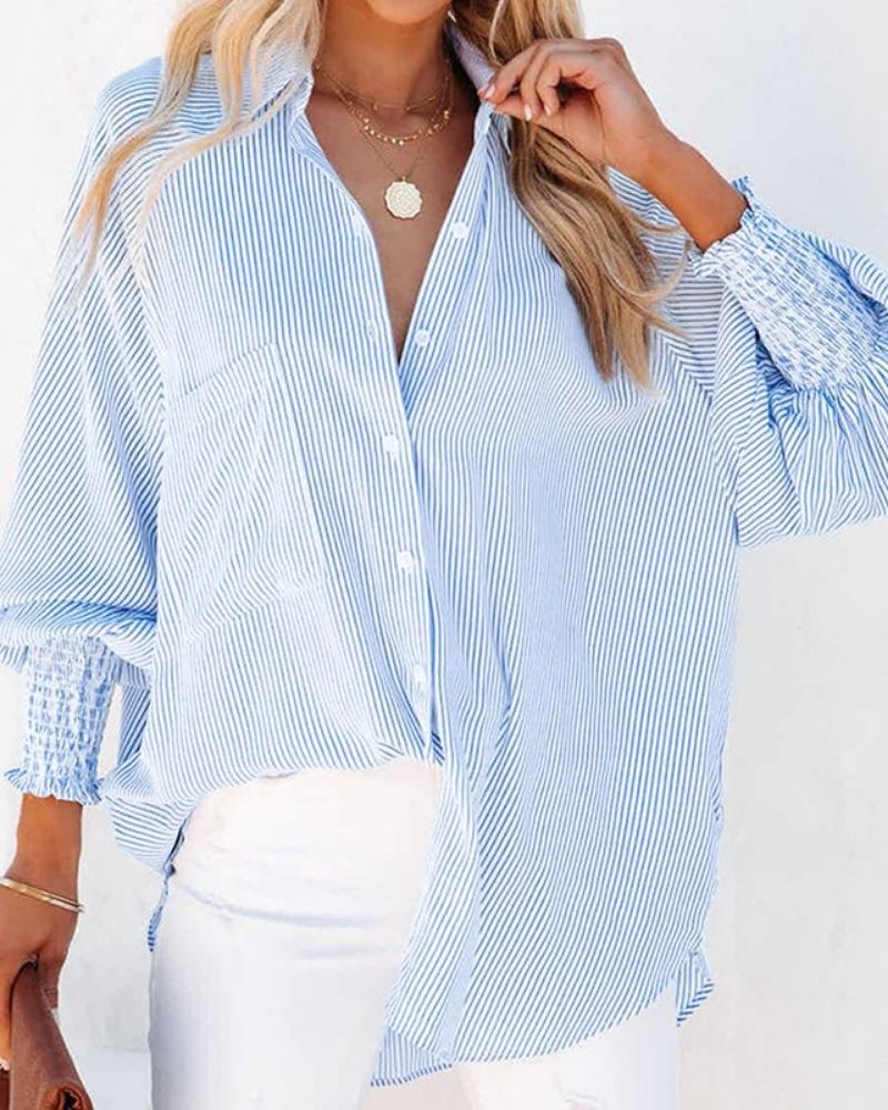 Savannah | Striped Oversized Shirt